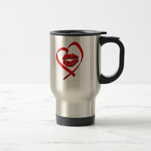 Heart Kiss Travel Mug Reisbeker (Rechts)