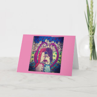 Heart Kissful briefkaart VAN: Katie Yonker