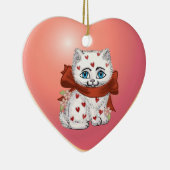 Heart Kitten aangepaste ornamenten (Rechts)