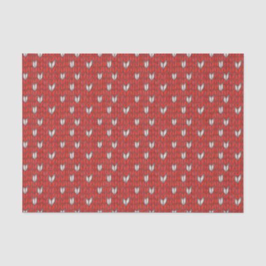 HEART KNIT-weefsel Tissuepapier (Voorkant)