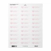 Heart Knot Valentijnsdag Mailing Label - Roze (Full Sheet)