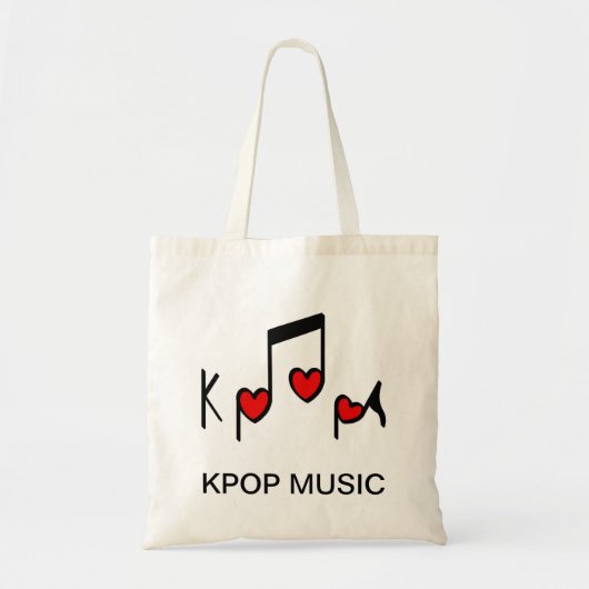 Heart Koreaanse Pop Muziek! Tote Bag (Voorkant)