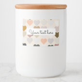 Heart label Cookie jar Voedselcontainer Etiket (Voorkant)