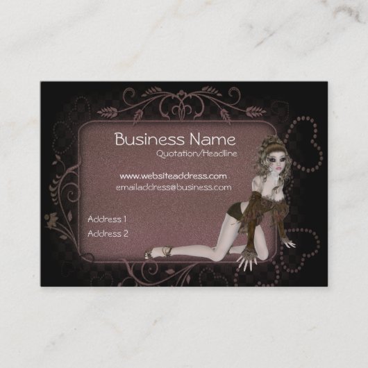 Heart Label Elf Design - Fantastische Visitekaartj (Voorkant)