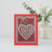 Heart Labyrinth Mosaic DIY Briefkaart (Staand voorkant)