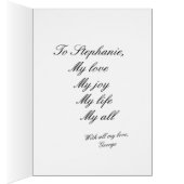 Heart & Lace, My Special Valentine, personalize (Binnen (Rechts))