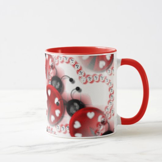 Heart Ladybug Coffee-Mok Mok (Rechts)
