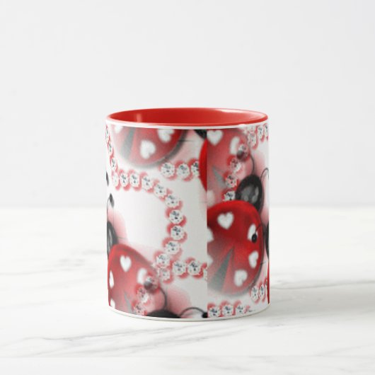 Heart Ladybug Coffee-Mok Mok (Midden)