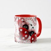 Heart Ladybug Coffee-Mok Mok (Voorkant rechts)