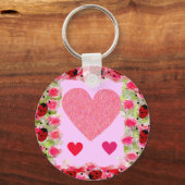 Heart Ladybugs Sleutelhanger (Voorkant)