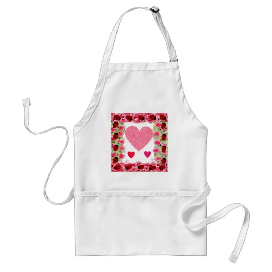 Heart Ladybugs Standaard Schort (Voorkant)