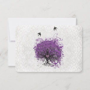 Heart Leaf Eggplant Tree  vogels RSVP Kaartje