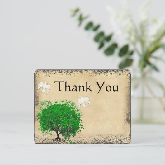 Heart Leaf Emerald Tree Dove Bird Bedankt (Staand voorkant)