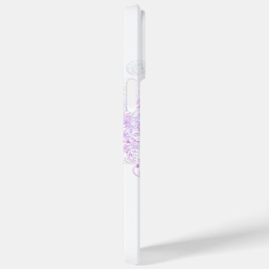 Heart Leaf Lavender Tree  Bird Wedding Case-Mate iPhone Case (Achterkant / Rechts)