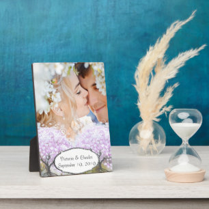 Heart Leaf Lavender Tree  Bird Wedding Fotoplaat