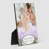 Heart Leaf Lavender Tree  Bird Wedding Fotoplaat (Zijkant)