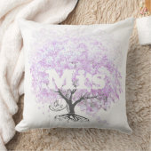 Heart Leaf Lavender Tree  Bird Wedding Kussen (Deken)