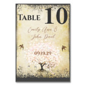 Heart Leaf Roze Boom  Bird Kaart (Voorkant)