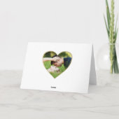 Heart Leather Print Love Valentijn Day Foto Feestdagen Kaart (Achterkant)