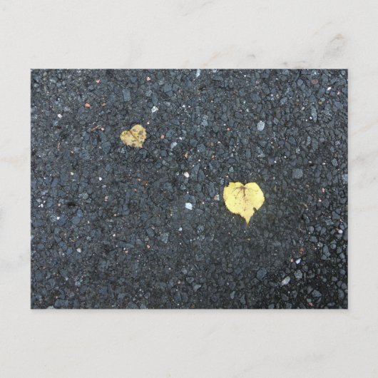 Heart Leaves - Autumn Love Briefkaart (Voorkant)