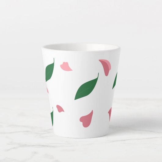 Heart & leaves latte mug mok (Voorkant)