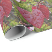 Heart Leaves Red Cadeaupapier (Rol Hoek)