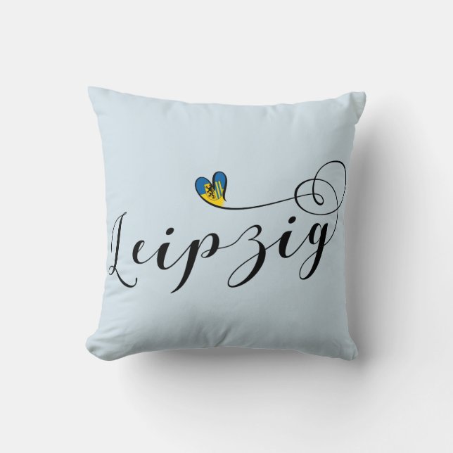 Heart Leipzig, Duitsland, Saksen Kussen (Voorkant)