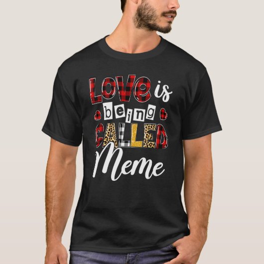 Heart Leopard Love heet Meme Happy Moth T-shirt (Voorkant)