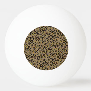 "Heart Leopard Pattern in Natural Colors Pingpongbal