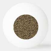 "Heart Leopard Pattern in Natural Colors Pingpongbal (Achterkant)