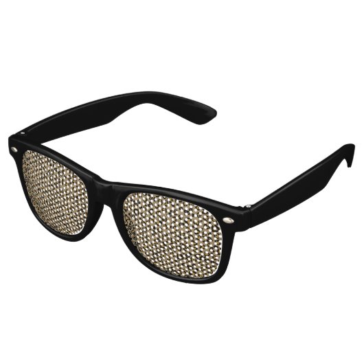 Heart Leopard Pattern in Natural Colors Retro Zonnebril (Gekanteld)