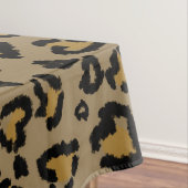 Heart Leopard Pattern in Natural Colors Tafelkleed (Voorbeeld)
