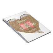 Heart Lijst  Lace Baby shower Guest Book Notitieboek (Rechterzijde)