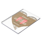 Heart Lijst  Lace Baby shower Guest Book Notitieboek (Linkerzijde)