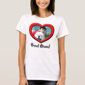 Heart Lijst Mama Foto Moederdag Persoonlijk T T-shirt (Voorkant)