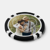 Heart Lijst Monogrammed Foto Poker Chips (Enkel)