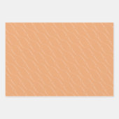 Heart Link Peach bruiloft Verloving Inpakpapier Vel (Voorkant 2)