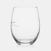 Heart Link Silver Wedding Jubileum Verloving Wijnglas Zonder Voet (Links)