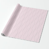 Heart Links Classic, Chic Modern Dawn Roze bruilof Cadeaupapier (Uitgerold)