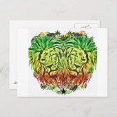 HEART LION RASTA BRIEFKAART (Voorkant / Achterkant)