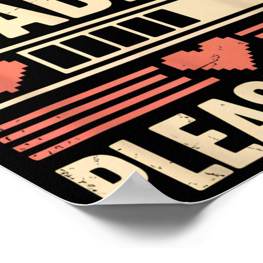 Heart Loading Please Wait Retro Xel Valentine Humo Poster (Hoek)