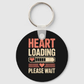 Heart Loading Please Wait Retro Xel Valentine Humo Sleutelhanger (Voorkant)