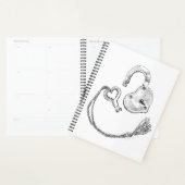 Heart Lock & Key Planner (Display)