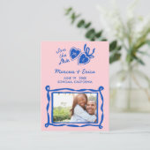 Heart Locket Custom Photo Initialen Sla de datum o Briefkaart (Staand voorkant)