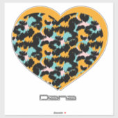 Heart Logo Text Name Business Car Sticker (Vel)