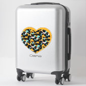 Heart Logo Text Name Business Car Sticker (Koffer)