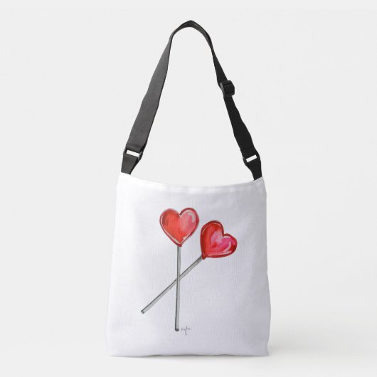 Heart Lollies Crossbody Tas (Voorkant)