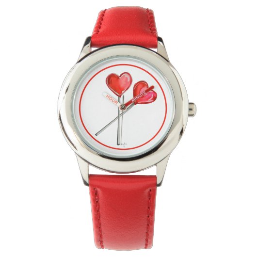 Heart Lollies Horloge (Voorkant)