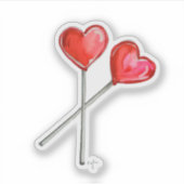 Heart Lollies Sticker (Voorkant)