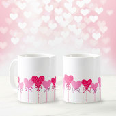 Heart Lollipop Border Coffee Mug Koffiemok